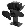 2 Blade Heat Powered Wood Fireplace Fan 1200RPM 25dB Low