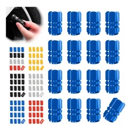 16pzas Tapon Pivote Valvula Llanta Aluminio Cubre Auto Moto                                                                                           