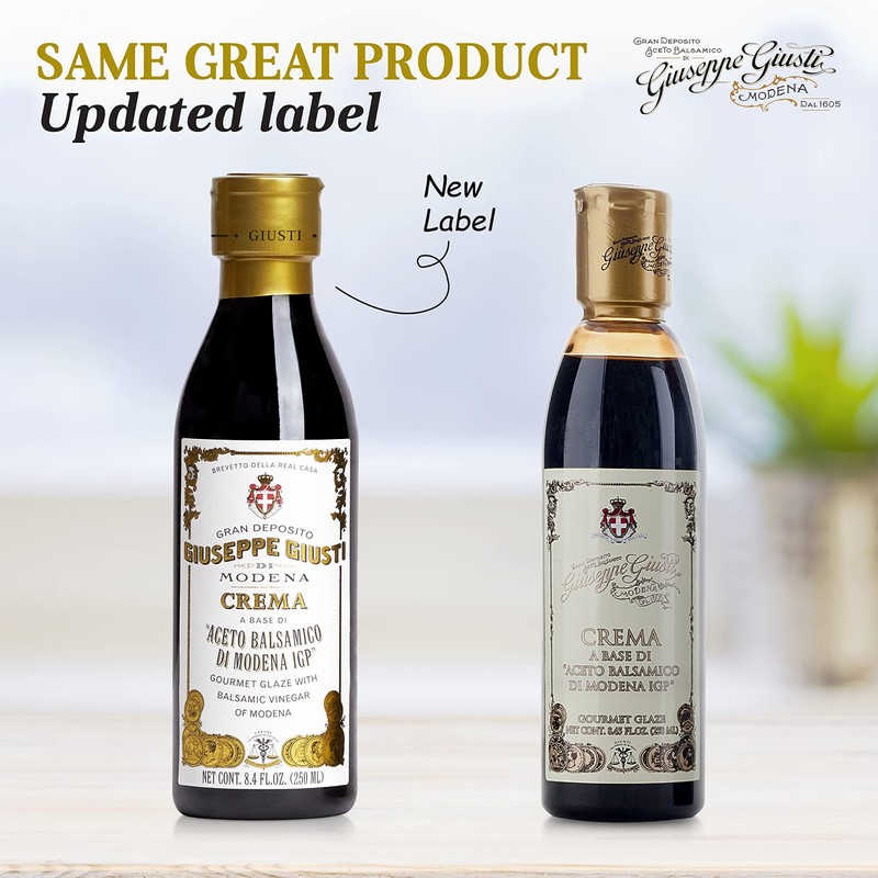 Giusti Balsamic Glaze Based on Thick Balsamic Vinegar of Modena