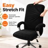 Velvet Stretch Office Chair Cover Set for Chair Protection –