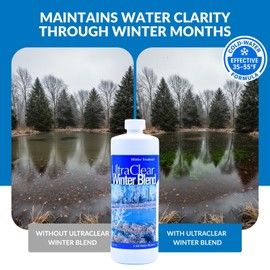 UltraClear Winter Blend Liquid 32oz – Natural Cold-Water Pond Clarifier & Sludge Reducer – Fall & Winter Pond Care – Supports Clarity & Reduces Odors – Safe for Fish, Pets & Wildlife
