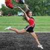 Anderson's Premium Black and Red School Spirit Shakers, Cheerleader Pom