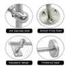 Handrail Holder Stainless Steel Adjustable Handrail Carrier, Pack of 2