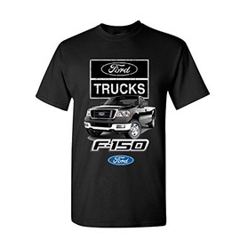 Ford Pickup Trucks F-150 T-Shirt Offroad Country Built Tough 4X4 Mens Tee Shirt Black Large