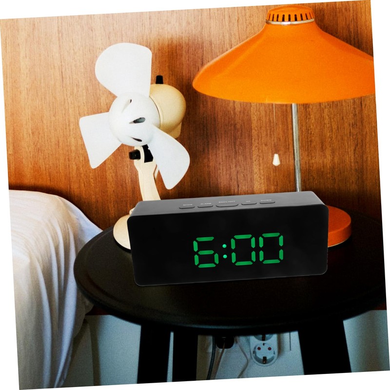 Alipis Digital Clock with Large Display Aesthetic LED Alarm Clock