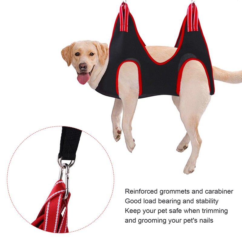 Dog Grooming Hammock Set Breathable Safe Restraint Bag Pet Grooming