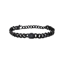 Breil - Bracelet for Men BLACK DIAMOND Collection TJ2809 - Bracelet in Polished Black Steel with Black Diamond - Length 22 cm