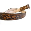 Running Horse Western Leather Belt Handmade Brown (36)