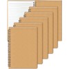 Pack of 6 A5 Spiral Bound Notebooks 21 x 14.5