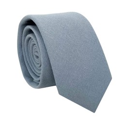Kebocis - Corbata de algodón para hombre, Azul (Dusty Blue), Regular-3.1"
