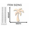 Unfinished Wood Palm Tree Shape Beach Tropical Craft up to