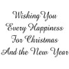 Art Stamps Every Happiness Christmas Fun Stamp, Black