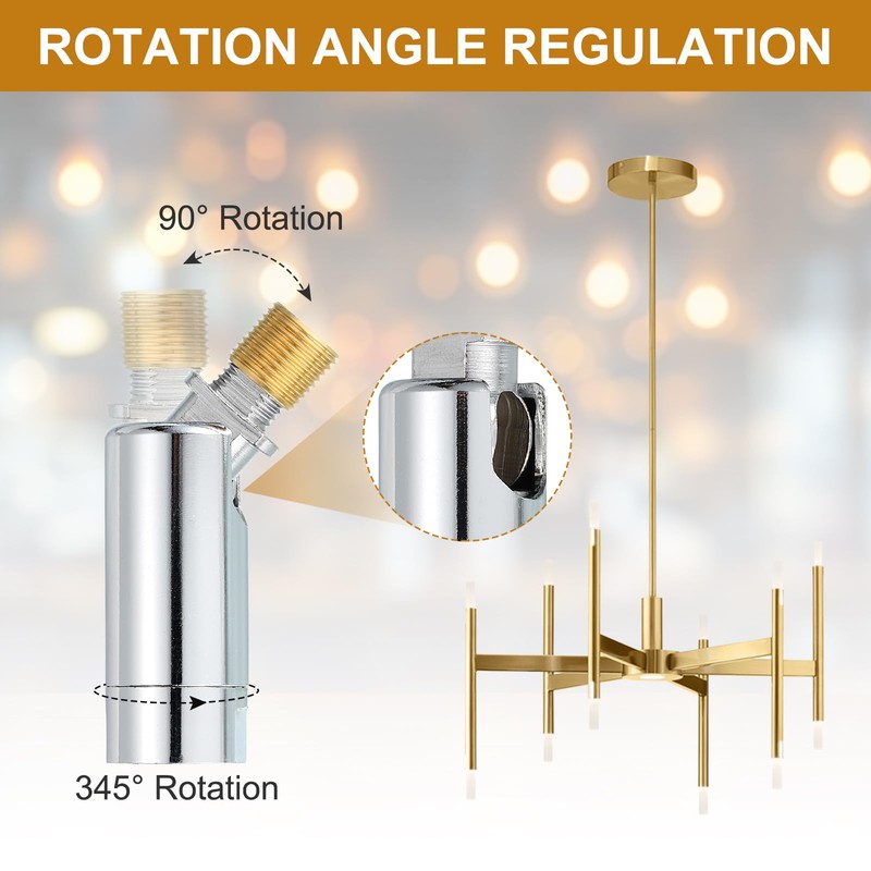 sourcing map Sloped Ceiling Adapter, 90/345 Degree 61x19mm M10 Fine