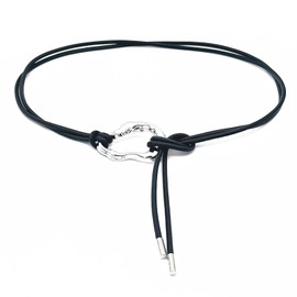 hadico Belts For Women Trendy Leather Lanyard Black Womens Thin Belt Silver Irregular Buckle Fashion Belt For Jeans Pants Dresses (Black)