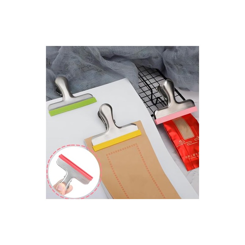 Zerodis Clips para Bolsas, Clips de Alimentos de Acero Inoxidable