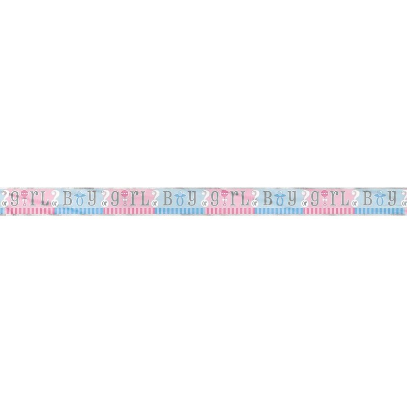 12ft Foil Gender Reveal Banner