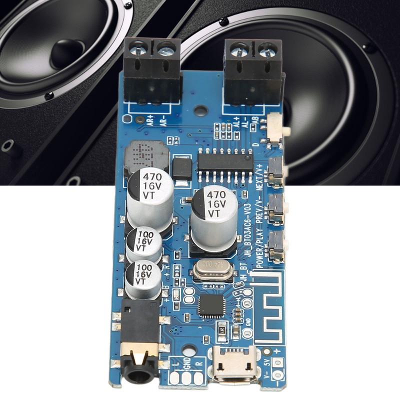 2 Channels Bluetooth 5.0 Stereo Power Amplifier Board Bluetooth Vocal