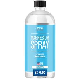 Magnesium Spray - Big 32 oz USP Grade Pure Magnesium Oil Spray - Soak or Refill Spray Bottles - Made in USA Since 2008