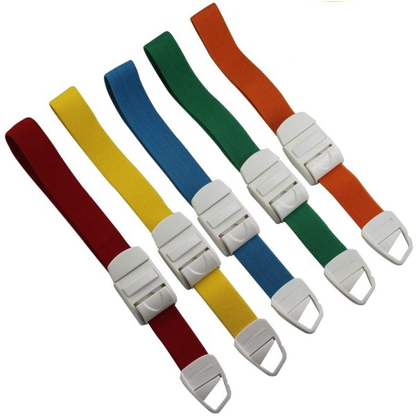 5-Pack Tourniquet Elastic First Aid Quick Release Medical Sport Emergency Tourniquet Buckle Band