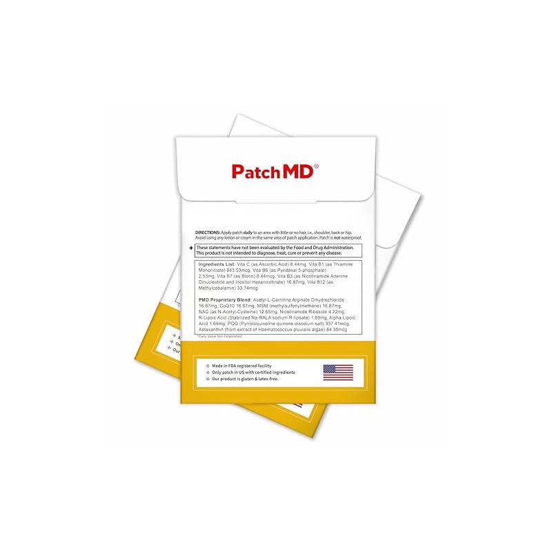 PatchMD - Parches de recuperación total NAD+ - Suministro de