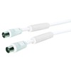 Schwaiger KVKF50 532 Antenna Cable 90dB Ferrite 5 m White