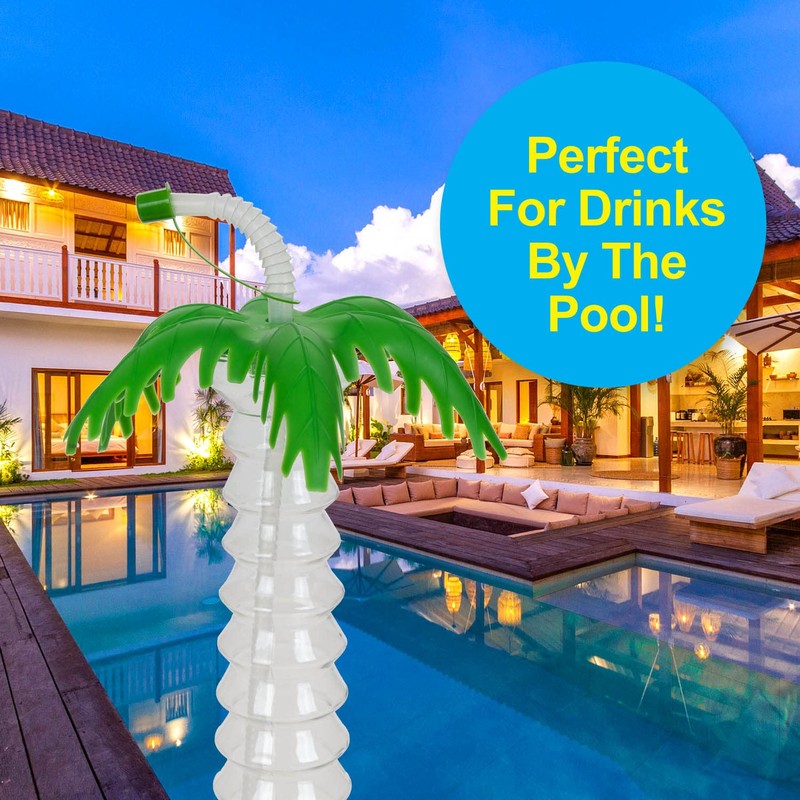 VFM - Tropical Palm Tree Bottle 11" Drinking Cup With