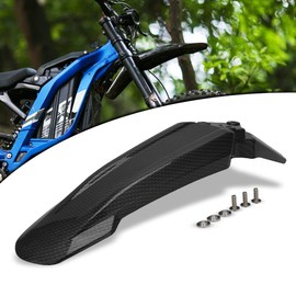 JFG RACING Front Fender for Surron Light Bee,Imitation Carbon Fiber Dirt Bike Mudguard Mud Guard for Electric Dirt Bike Surron Light Bee X/Surron Light Bee S/X160/X260 (Not Fits RST Fork)
