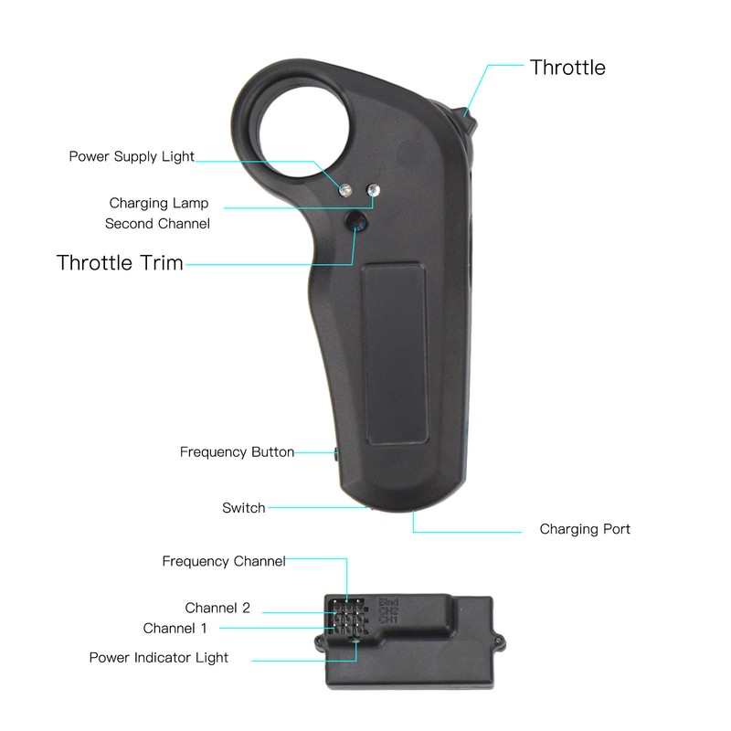 Electric Scooter Remote Control 2.4G Bluetooth Scooter Brake Controller for