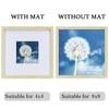 HEART ART 8x8 Natural Wood Picture Frame Set of 9,Display