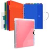 Uquelic A4 Folder Organiser, Ring Binder with 12 Document Folder