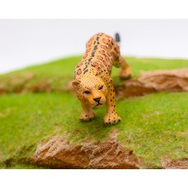 Gemini&Genius Leopard Action Figure Toy, Pard Toy Figurine Wild Animal Toy, Panther Animal Toy for Kids