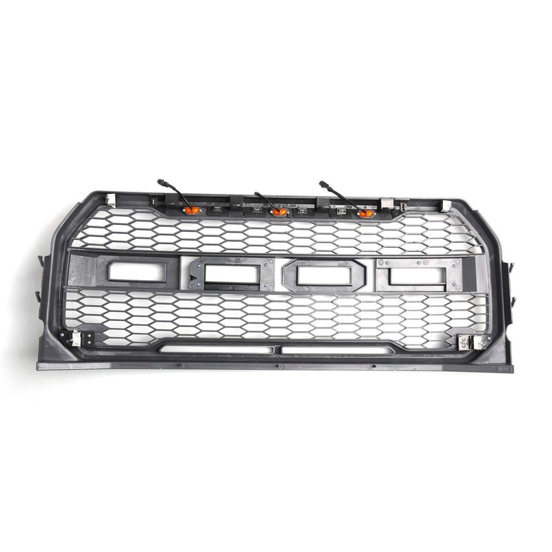 Areyourshop 3X Bumper Grille LED Light Grill For F-150 F150