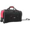 Travelers Club Adventure Rolling Travel Duffel Bag, Red, 30-Inch