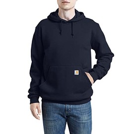 Carhartt Mens Loose Fit Midweight Sweatshirt Athletic Hoodies, New Navy, Small US