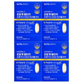 Nutrazenis Neutrazenis Supercritical Altige Omega 3 Triple Core 30 Capsules (4) / 뉴트라제니스 초임계 알티지 오메가3 트리플코어 30캡슐 4개