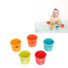 5pcs Colorful Stacking Cups Set Early Educational Baby Building Toys