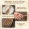 Baderke 10 Inches Acacia Wooden Forks for Cooking Kitchen Baking