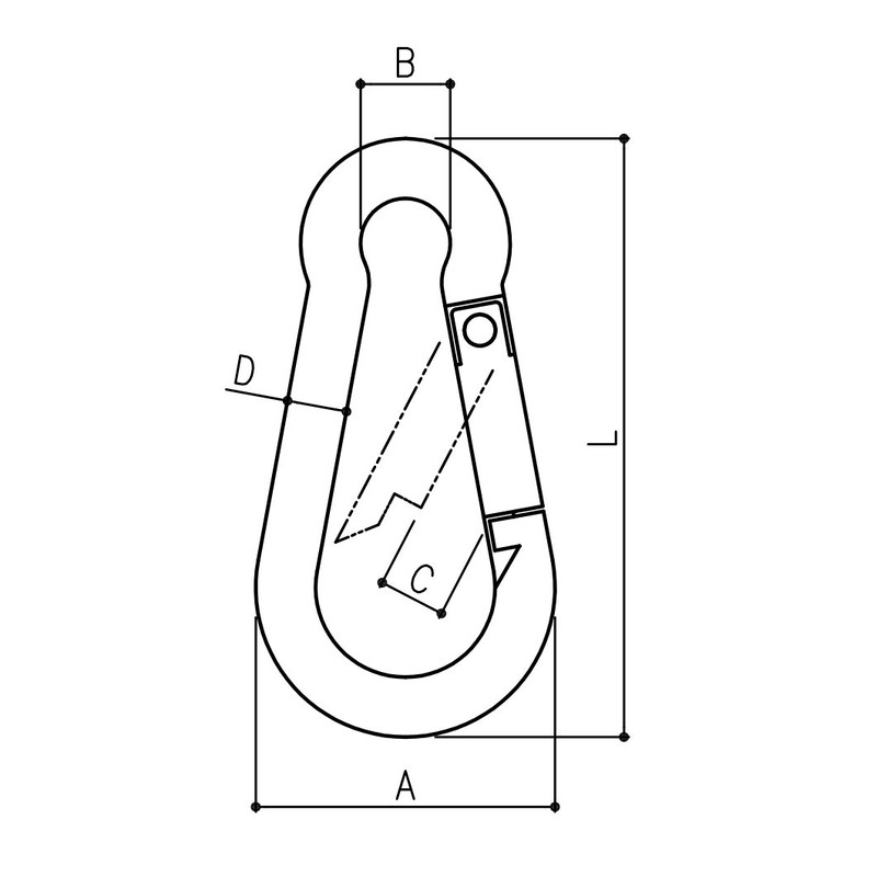 FregocS SHSY10-06p Spring Snaps, Nominal 0.4 inches (10 mm), Stainless