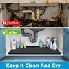 URMONA 22'' x 22'' Waterproof Silicone Under Sink Mat Cabinet