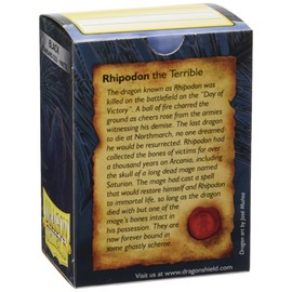 Dragon Shield Matte Black 100 Protective Sleeves