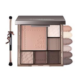 Lynlyulinger Eyeshadow Palette, 6 Colors, Matte & Glitter, High Adhesion, Waterproof, Sweat Proof, Long Lasting Duration, Sweat Resistant, Light Wear, Makeup Palette, For Beginners