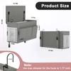 Edudif Dual-purpose Bedside Caddy Bedside Organizer, Bed Caddy with 6