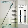 Dicasser Corner Shower Caddy - Tension Pole Rod Organizer, Floor