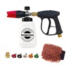 Sooprinse Foam Cannon Kit with Pressure Washer Short Gun, 1