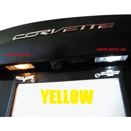 SR1 Performance C7 Rear Hatch & License Plate LED Lighting Kit for 2014-2019 Stingray, Z51, Z06 Corvette (Yellow)