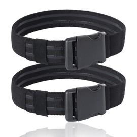 2 Pcs Tactical Leg Strap, Thigh Strap Belt for Leg Holster, for Hunting and Outdoors EDC Leg Hanger with Quick-Release Buckle Unisex (Black)