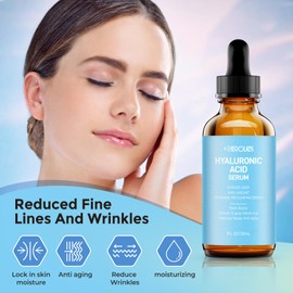 +1HEROLABS Hyaluronic Acid Serum for Face Anti Aging, Fine Lines, Dark Spots, & Dry Skin - Hydrating Facial Serum - Best Face Serum for Moisturizing and Wrinkle Reducing, 1 fl oz