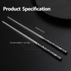 Hagary Panda Black Chopsticks Metal Chopsticks Reusable Designed In Korea