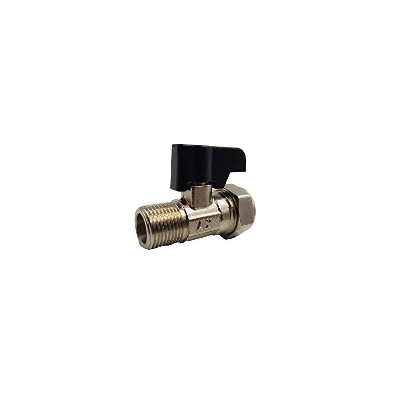 Aumix 15mm x 12mm Isolating Valve with Handle UK Compression