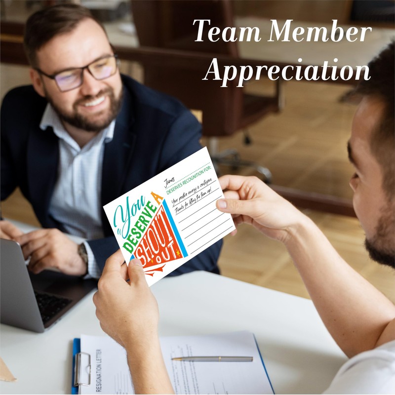 60 PCS Positive Shout Out Cards, Appreciation Reward Card for
